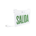 Aviso de salida de emergencia LED 2W – Señalización eficiente e intercambiable para evacuación segura.
