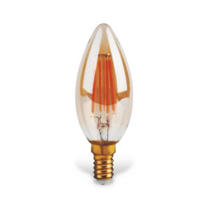 Ecolite S.A.S - Bombillo vintage de fuente led f35 tipo vela para enroscar (rosca:e27) vinf354w
