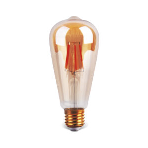 Ecolite S.A.S - Bombillo vintage de fuente led st64 tipo pera para enroscar (rosca:e27) vinst644w