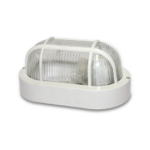 Tortuga para bombillo E27 en policarbonato con difusor vidrio ECOTRT