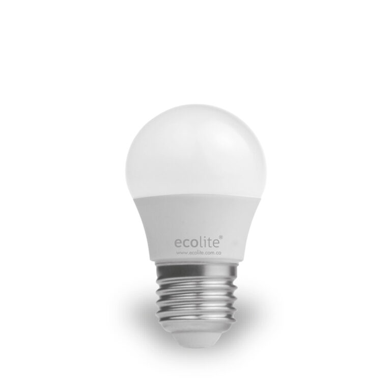 Bombillo LED de 5W en color blanco ideal para iluminación eficiente en el hogar o la oficina Ecolite SAS