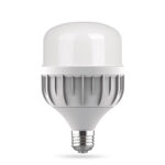 Bombillo LED de alta potencia con diseño compacto y eficiente, ideal para iluminación industrial y comercial. Compatible con portalámparas estándar E27, esta bombilla ofrece una larga vida útil y un consumo energético reducido, perfecta para sustituir bombillos incandescentes o fluorescentes.