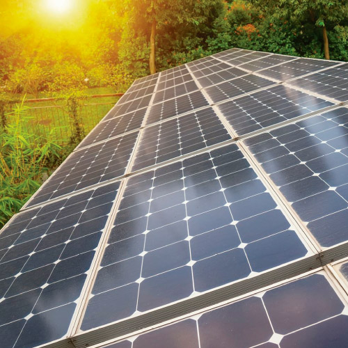 Energía solar. paneles solares, estructura solar y micro inversores