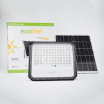 Reflector Solar LED para exteriores con panel solar, ideal para iluminación eficiente de jardines y patios