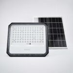Reflector Solar LED para exteriores con panel solar, ideal para iluminación eficiente de jardines y patios
