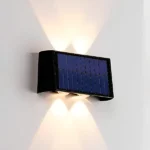 Aplique solar LED para exterior iluminación para jardines con energía solar