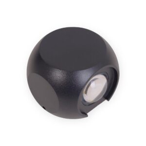 Ecolite S.A.S- Aplique Iluminación decorativa Negro 1W ECOBALLX1