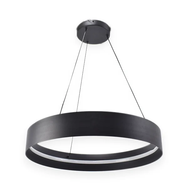 Luminaria LED colgante 50W La luminaria LED colgante, diseño elegante con un aro de aluminio