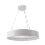 La luminaria LED colgante, diseño elegante con un aro de aluminio