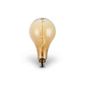 Bombillo LED vintage tipo pera E27, dimerizable.
