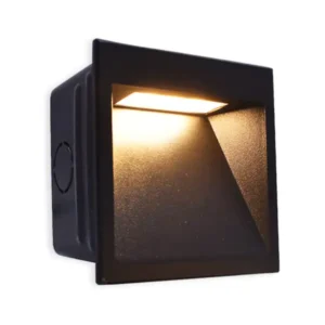 Nicho LED de incrustar Ecolite con chasis de aluminio IP65, ideal para paredes interiores y exteriores