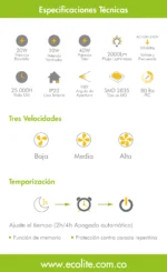 Ventilador de techo 3 en 1