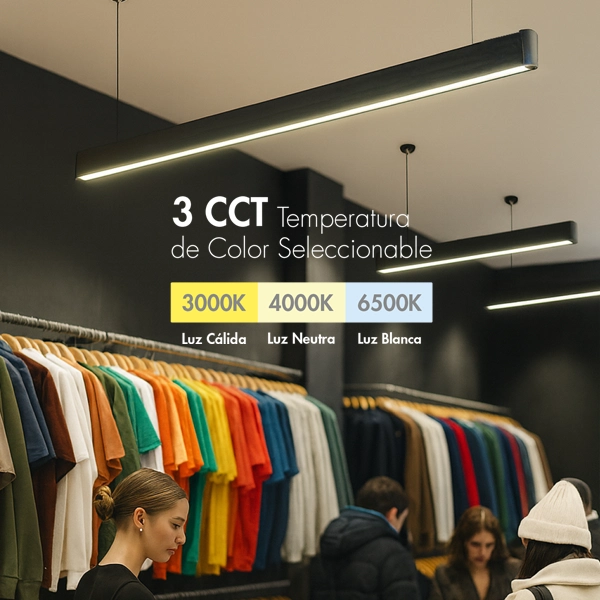 lampara led lineal colgante