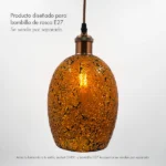 caperuza para lampara en vidrio