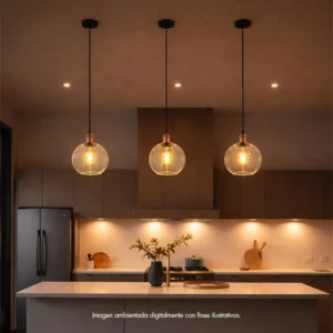 caperuza para lampara en vidrio