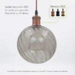 caperuza para lampara en vidrio