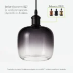 caperuza para lampara en vidrio