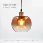 caperuza para lampara en vidrio