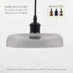 caperuza para lampara en vidrio