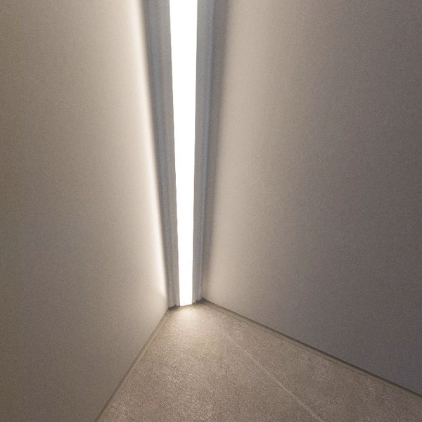 perfil led esquina