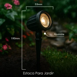estaca de jardin led