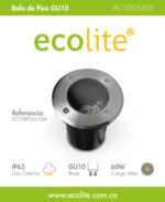 bala de piso gu10