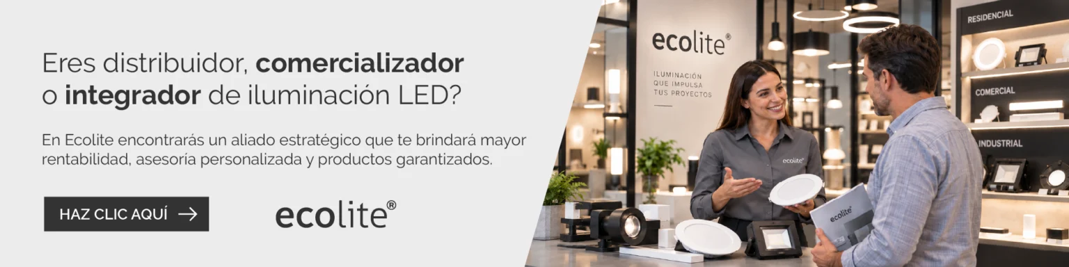 Banner para distribuidores, comercializadores e integradores de iluminación LED